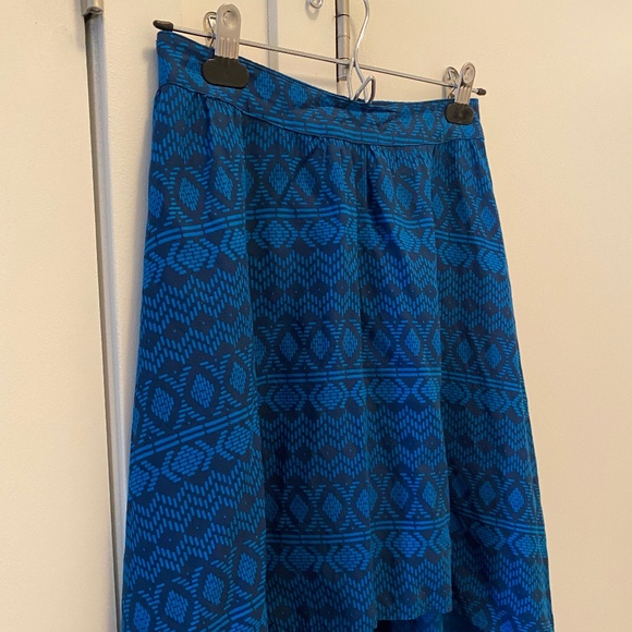 MOSSIMO SUPPLY CO. BLUE BOHEMIAN HIGH-LOW SKIRT - Picture 3 of 7